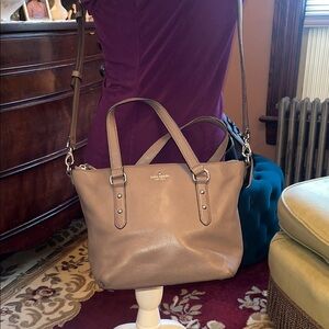 Kate Spade Brown Leather Tote Bag